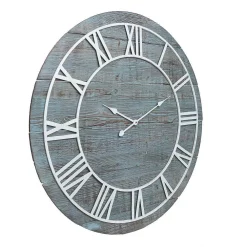Wall Clocks Pinnacle Wood Plank Frameless Washed Gray Wall Clock 9 Wall Clocks Pinnacle Wood Plank Frameless Washed Gray Wall Clock -SAFAVIEH Shop gray pinnacle wall clocks 1805 3732 4f 1000