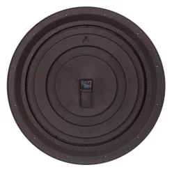 Wall Clocks Pinnacle Woodgrain Circle Washed Grey Wall Clock -SAFAVIEH Shop gray pinnacle wall clocks 1805 3807 44 1000