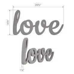 Wall Signs Pinnacle Love Grey Wood Decorative Sign -SAFAVIEH Shop gray pinnacle wall signs 18fw1602e 44 1000