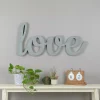 Wall Signs Pinnacle Love Grey Wood Decorative Sign