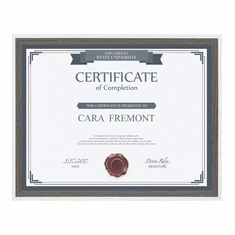 Kate And Laurel Gibson 8.5 In. X 11 In. Gray/White Picture Frames (Set Of 4) 5 Kate And Laurel Gibson 8.5 In. X 11 In. Gray/White Picture Frames (Set Of 4) - Image 3