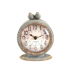 Table Clocks 3R Studios Two Birds Round Table Clock