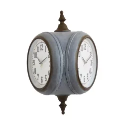 Wall Clocks 3R Studios Grey Double Sided Wall Clock