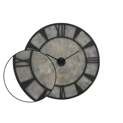 Wall Clocks LITTON LANE 35 In. X 35 In. Modern Iron And Wood Wall Clock -SAFAVIEH Shop grey litton lane wall clocks 27278 4f 1000
