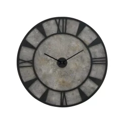 Wall Clocks LITTON LANE 35 In. X 35 In. Modern Iron And Wood Wall Clock