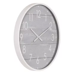 Wall Clocks Pinnacle 28 In. Gray Washed Wood Plank Round Wall Clock 10 Wall Clocks Pinnacle 28 In. Gray Washed Wood Plank Round Wall Clock -SAFAVIEH Shop grey pinnacle wall clocks 1807 3746 4f 1000