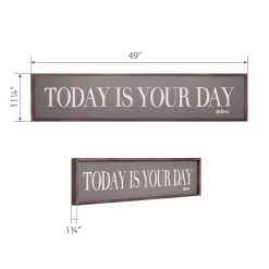 Wall Signs Pinnacle 11 In. X 49 In. Dr. Seuss Today Is Your Day Quote Framed Wood Wall Decor 11 Wall Signs Pinnacle 11 In. X 49 In. Dr. Seuss Today Is Your Day Quote Framed Wood Wall Decor -SAFAVIEH Shop grey pinnacle wall signs 1807 3897 1f 1000