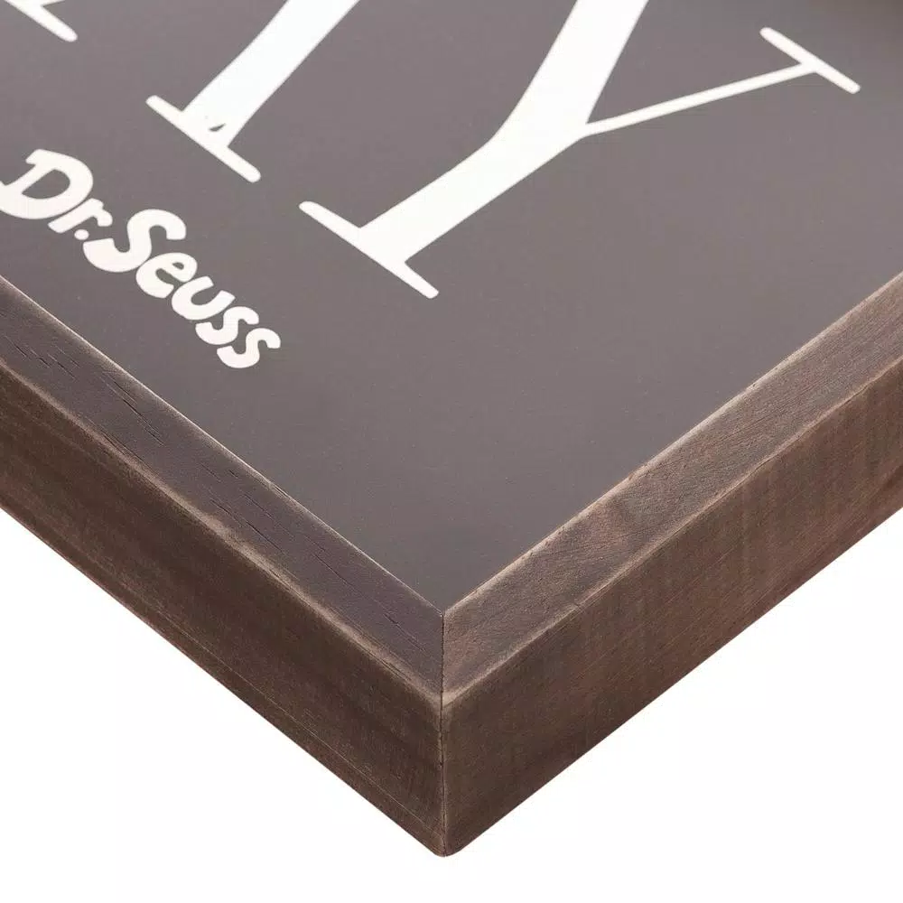 Wall Signs Pinnacle 11 In. X 49 In. Dr. Seuss Today Is Your Day Quote Framed Wood Wall Decor 7 Wall Signs Pinnacle 11 In. X 49 In. Dr. Seuss Today Is Your Day Quote Framed Wood Wall Decor - Image 5