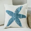 Throw Pillows Heritage Lace Beach Living Multi Hidden Zipper 18 In. L X 18 In. W Throw Pillow