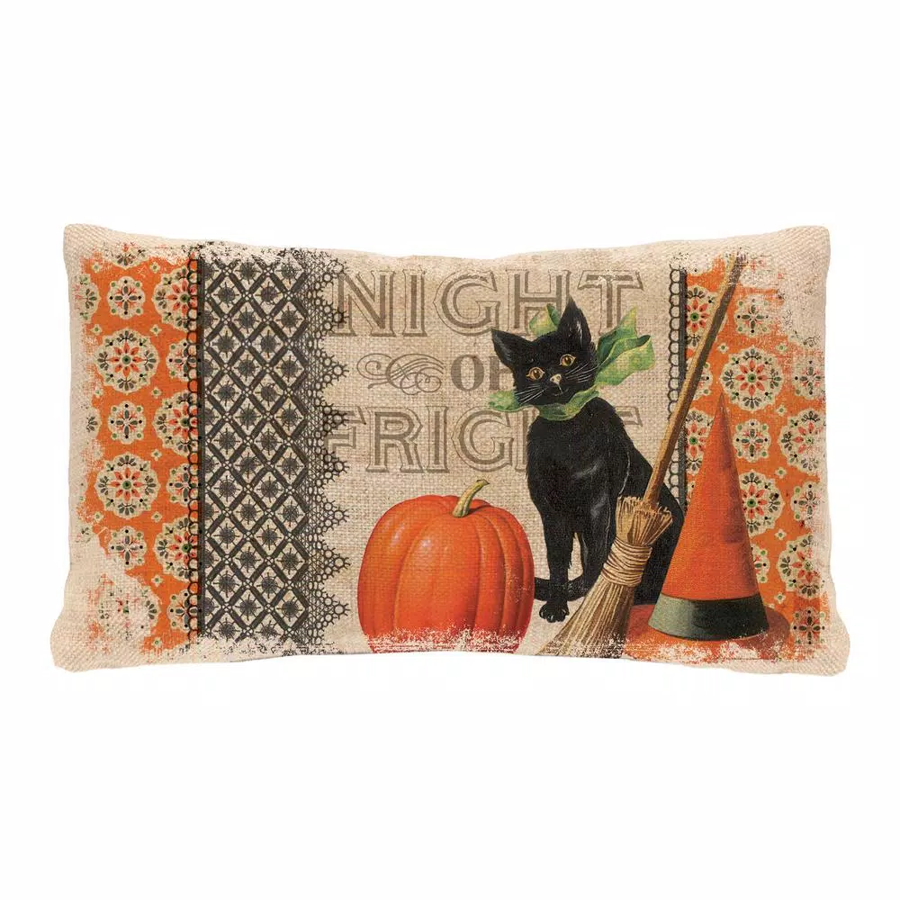 Throw Pillows Heritage Lace Victorian Halloween Natural Graphic Polyester 12 In. X 20 In. Throw Pillow 6 Throw Pillows Heritage Lace Victorian Halloween Natural Graphic Polyester 12 In. X 20 In. Throw Pillow - Image 4