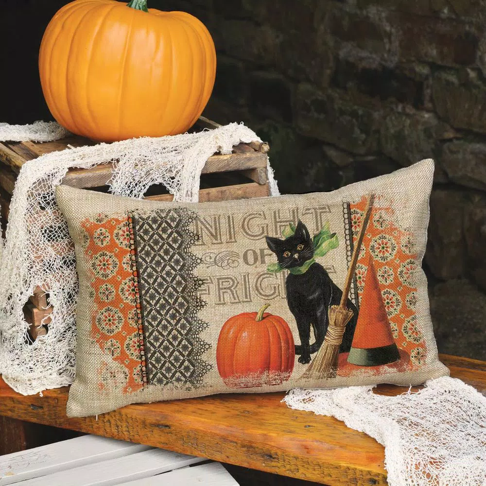 Throw Pillows Heritage Lace Victorian Halloween Natural Graphic Polyester 12 In. X 20 In. Throw Pillow 4 Throw Pillows Heritage Lace Victorian Halloween Natural Graphic Polyester 12 In. X 20 In. Throw Pillow - Image 2