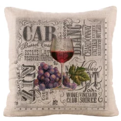 Throw Pillows Heritage Lace Wine Country Natural Graphic Polyester 18 In. X 18 In. Throw Pillow 6 Throw Pillows Heritage Lace Wine Country Natural Graphic Polyester 18 In. X 18 In. Throw Pillow -SAFAVIEH Shop heritage lace throw pillows wco1818na 3 c3 1000