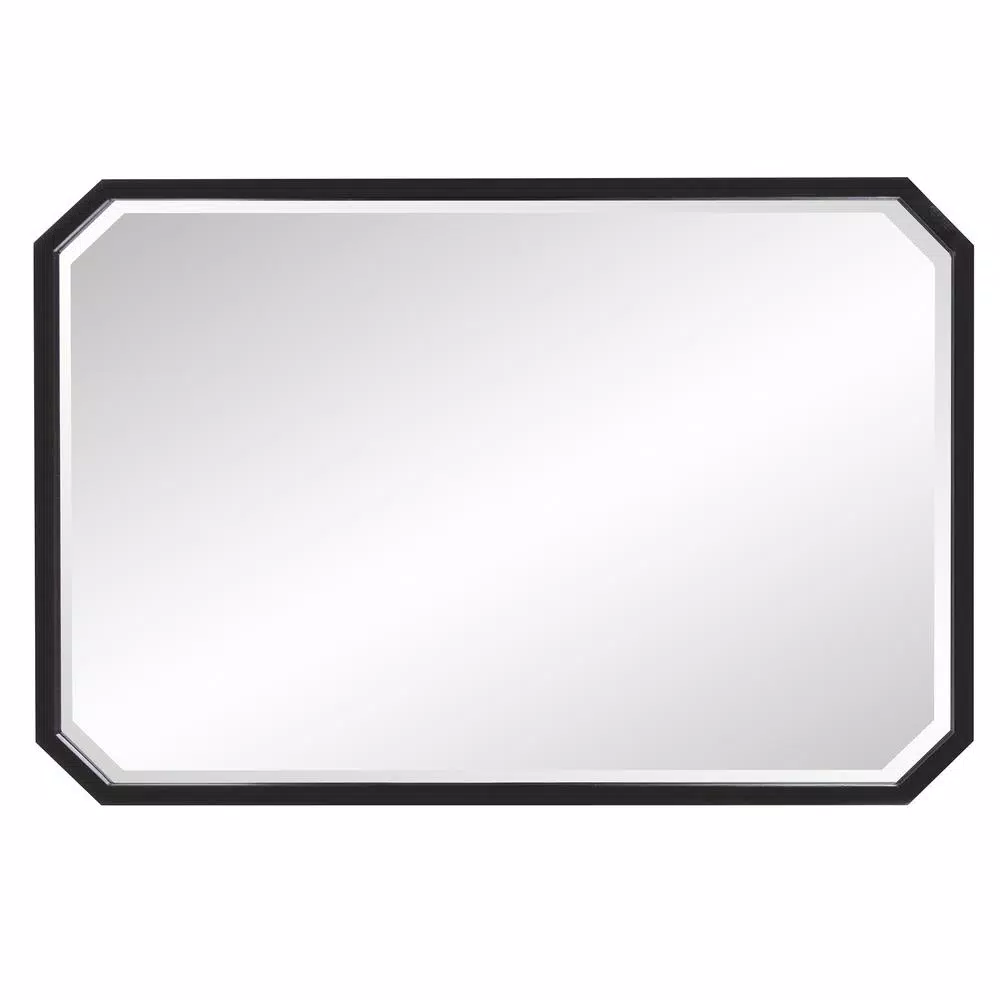 Wall Mirrors Home Decorators Collection Medium Octagonal Black Beveled Glass Classic Accent Mirror (36 In. H X 24 In. W) 5 Wall Mirrors Home Decorators Collection Medium Octagonal Black Beveled Glass Classic Accent Mirror (36 In. H X 24 In. W) - Image 3