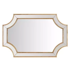 Wall Mirrors Home Decorators Collection Medium Ornate Gold Beveled Glass Classic Accent Mirror (24 In. H X 35 In. W)