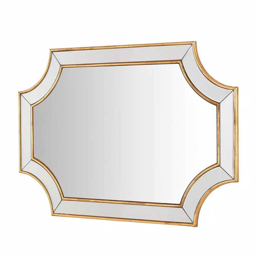Wall Mirrors Home Decorators Collection Medium Ornate Gold Beveled Glass Classic Accent Mirror (24 In. H X 35 In. W) 8 Wall Mirrors Home Decorators Collection Medium Ornate Gold Beveled Glass Classic Accent Mirror (24 In. H X 35 In. W) - Image 6