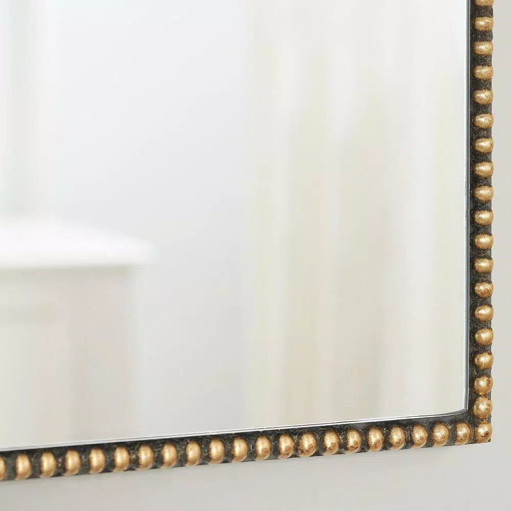 Wall Mirrors Home Decorators Collection Medium Ornate Arched Gold Antiqued Classic Accent Mirror (35 In. H X 24 In. W) 7 Wall Mirrors Home Decorators Collection Medium Ornate Arched Gold Antiqued Classic Accent Mirror (35 In. H X 24 In. W) - Image 5