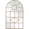 Wall Mirrors Home Decorators Collection Medium Arched Gold Windowpane Classic Accent Mirror (39 In. H X 24 In. W)