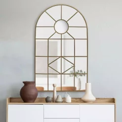 Wall Mirrors Home Decorators Collection Medium Arched Gold Windowpane Classic Accent Mirror (39 In. H X 24 In. W) 10 Wall Mirrors Home Decorators Collection Medium Arched Gold Windowpane Classic Accent Mirror (39 In. H X 24 In. W) -SAFAVIEH Shop home decorators collection wall mirrors mr20339b hd a0 1000