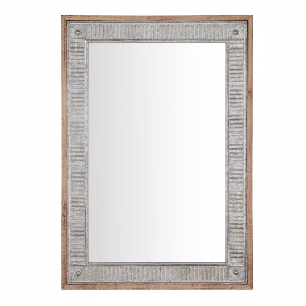 Wall Mirrors Home Decorators Collection Medium Rectangle Galvanized Antiqued Farmhouse Accent Mirror (39 In. H X 27 In. W) 3 Wall Mirrors Home Decorators Collection Medium Rectangle Galvanized Antiqued Farmhouse Accent Mirror (39 In. H X 27 In. W)