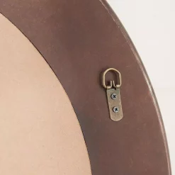 Wall Mirrors Home Decorators Collection Medium Round Farmhouse Accent Mirror With Wood Finish (31 In. Diameter) -SAFAVIEH Shop home decorators collection wall mirrors schd41624 a0 1000