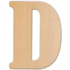 Decorative Letters Jeff McWilliams Designs 15 In. Oversized Unfinished Wood Letter (D)