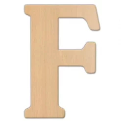 Decorative Letters Jeff McWilliams Designs 15 In. Oversized Unfinished Wood Letter (F)