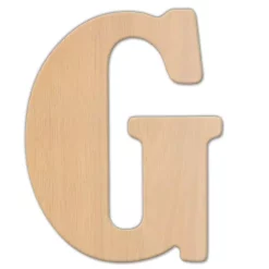 Decorative Letters Jeff McWilliams Designs 15 In. Oversized Unfinished Wood Letter (G)