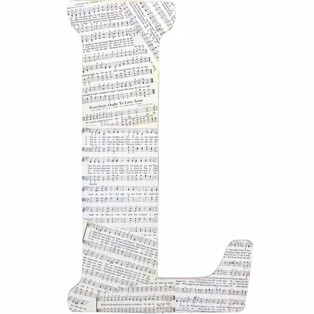 Decorative Letters Jeff McWilliams Designs 15 In. Oversized Unfinished Wood Letter (L) 5 Decorative Letters Jeff McWilliams Designs 15 In. Oversized Unfinished Wood Letter (L) - Image 3