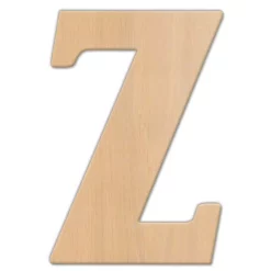 Decorative Letters Jeff McWilliams Designs 15 In. Oversized Unfinished Wood Letter (Z)