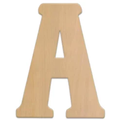 Decorative Letters Jeff McWilliams Designs 23 In. Oversized Unfinished Wood Letter (A)
