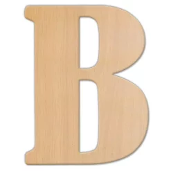 Decorative Letters Jeff McWilliams Designs 23 In. Oversized Unfinished Wood Letter (B)