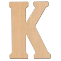 Decorative Letters Jeff McWilliams Designs 23 In. Oversized Unfinished Wood Letter (K)