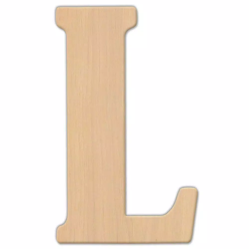 Decorative Letters Jeff McWilliams Designs 23 In. Oversized Unfinished Wood Letter (L) 3 Decorative Letters Jeff McWilliams Designs 23 In. Oversized Unfinished Wood Letter (L)
