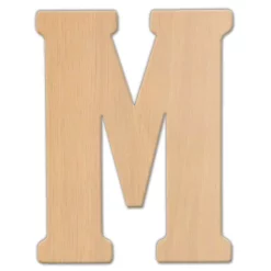 Decorative Letters Jeff McWilliams Designs 23 In. Oversized Unfinished Wood Letter (M)