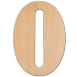 Decorative Letters Jeff McWilliams Designs 23 In. Oversized Unfinished Wood Letter (O)