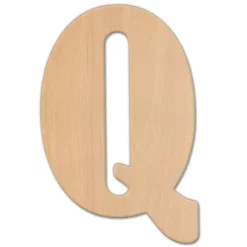 Decorative Letters Jeff McWilliams Designs 23 In. Oversized Unfinished Wood Letter (Q)