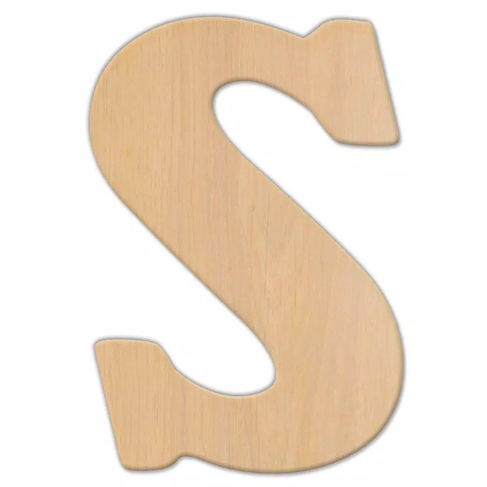 Decorative Letters Jeff McWilliams Designs 23 In. Oversized Unfinished Wood Letter (S) 3 Decorative Letters Jeff McWilliams Designs 23 In. Oversized Unfinished Wood Letter (S)
