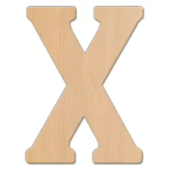 Decorative Letters Jeff McWilliams Designs 23 In. Oversized Unfinished Wood Letter (X)