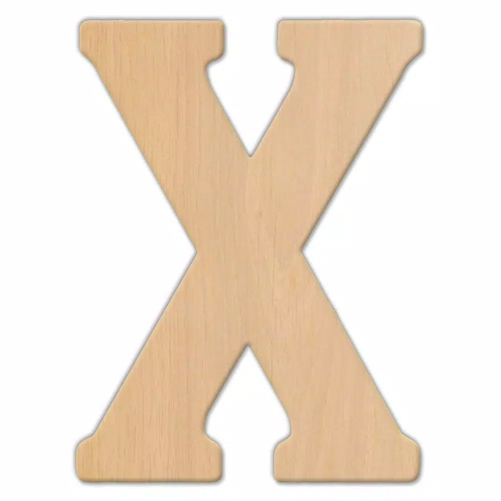 Decorative Letters Jeff McWilliams Designs 23 In. Oversized Unfinished Wood Letter (X) 3 Decorative Letters Jeff McWilliams Designs 23 In. Oversized Unfinished Wood Letter (X)