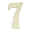 Decorative Letters Jeff McWilliams Designs 18 In. Oversized Unfinished Wood Number “7”