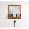 Memo Boards Kate And Laurel Stallard Rustic Brown Multi Function Mirror Memo Board