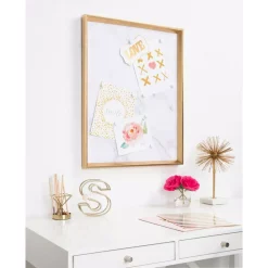 Memo Boards Kate And Laurel Calter Gold Marble Magnetic Memo Board -SAFAVIEH Shop kate and laurel memo boards 213942 31 1000