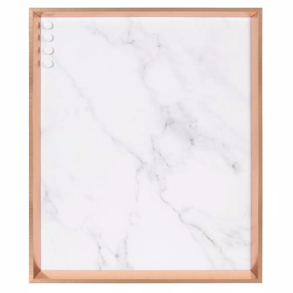 Memo Boards Kate And Laurel Calter Rose Gold Marble Magnetic Memo Board 4 Memo Boards Kate And Laurel Calter Rose Gold Marble Magnetic Memo Board - Image 2