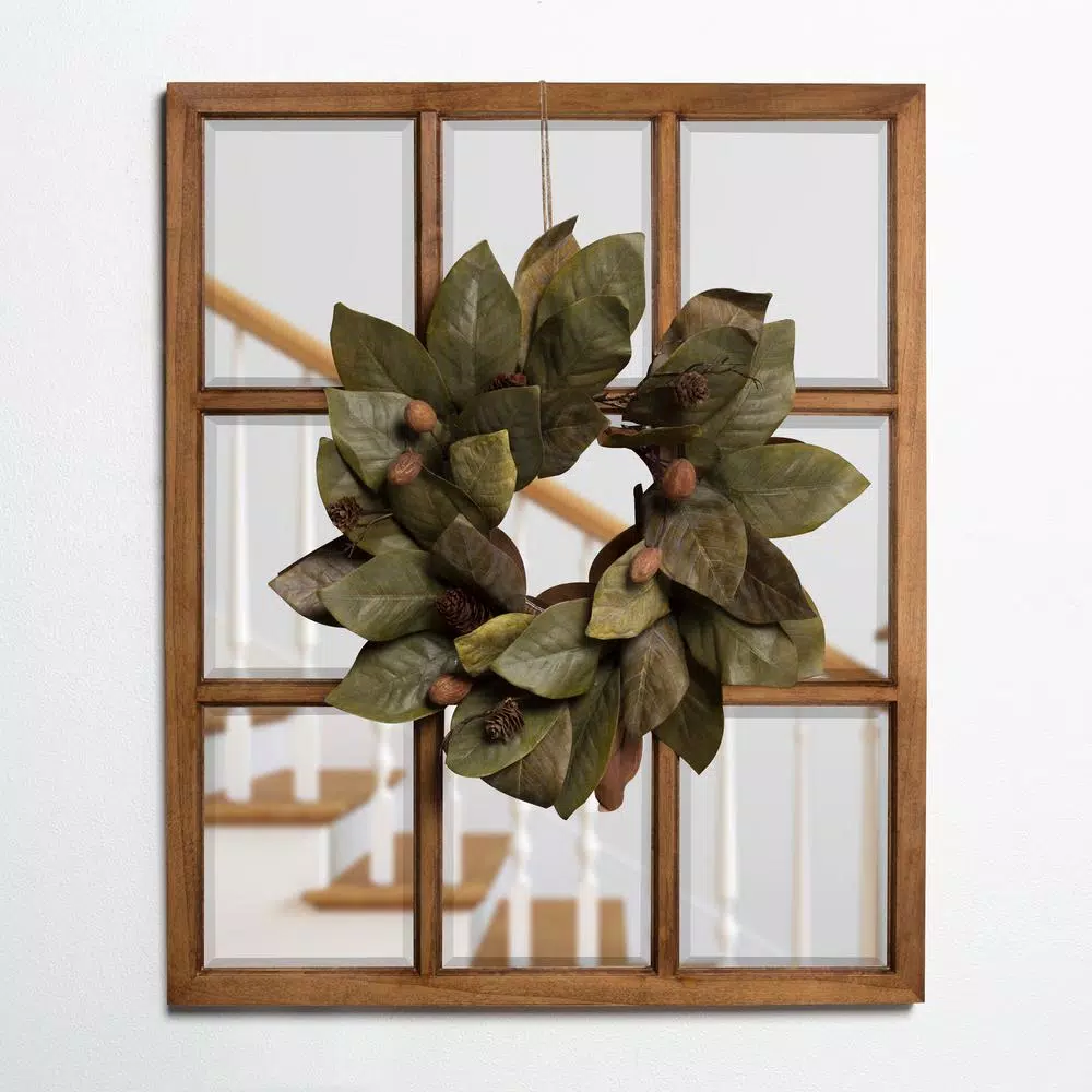 Wall Mirrors Kate And Laurel Medium Novelty Natural Casual Mirror (32 In. H X 26 In. W) 8 Wall Mirrors Kate And Laurel Medium Novelty Natural Casual Mirror (32 In. H X 26 In. W) - Image 6