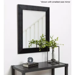 Wall Mirrors Kate And Laurel Large Rectangle Black Beveled Glass Contemporary Mirror (41.75 In. H X 29.75 In. W) -SAFAVIEH Shop kate and laurel wall mirrors 213006 31 1000