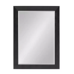 Wall Mirrors Kate And Laurel Large Rectangle Black Beveled Glass Contemporary Mirror (41.75 In. H X 29.75 In. W)