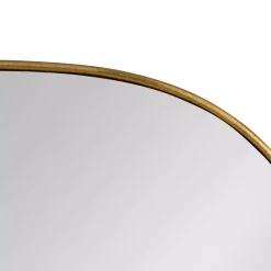 Wall Mirrors Kate And Laurel Medium Oval Gold Art Deco Mirror (35.5 In. H X 23.75 In. W) -SAFAVIEH Shop kate and laurel wall mirrors 213578 4f 1000