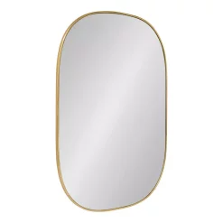 Wall Mirrors Kate And Laurel Medium Oval Gold Art Deco Mirror (35.5 In. H X 23.75 In. W)