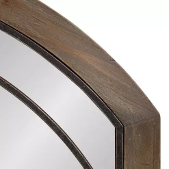 Wall Mirrors Kate And Laurel Medium Arch Rustic Brown American Colonial Mirror (24 In. H X 36 In. W) -SAFAVIEH Shop kate and laurel wall mirrors 214463 4f 1000