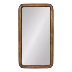 Wall Mirrors Kate And Laurel Medium Rectangle Walnut Brown Classic Mirror (31.5 In. H X 16.73 In. W)